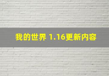 我的世界 1.16更新内容